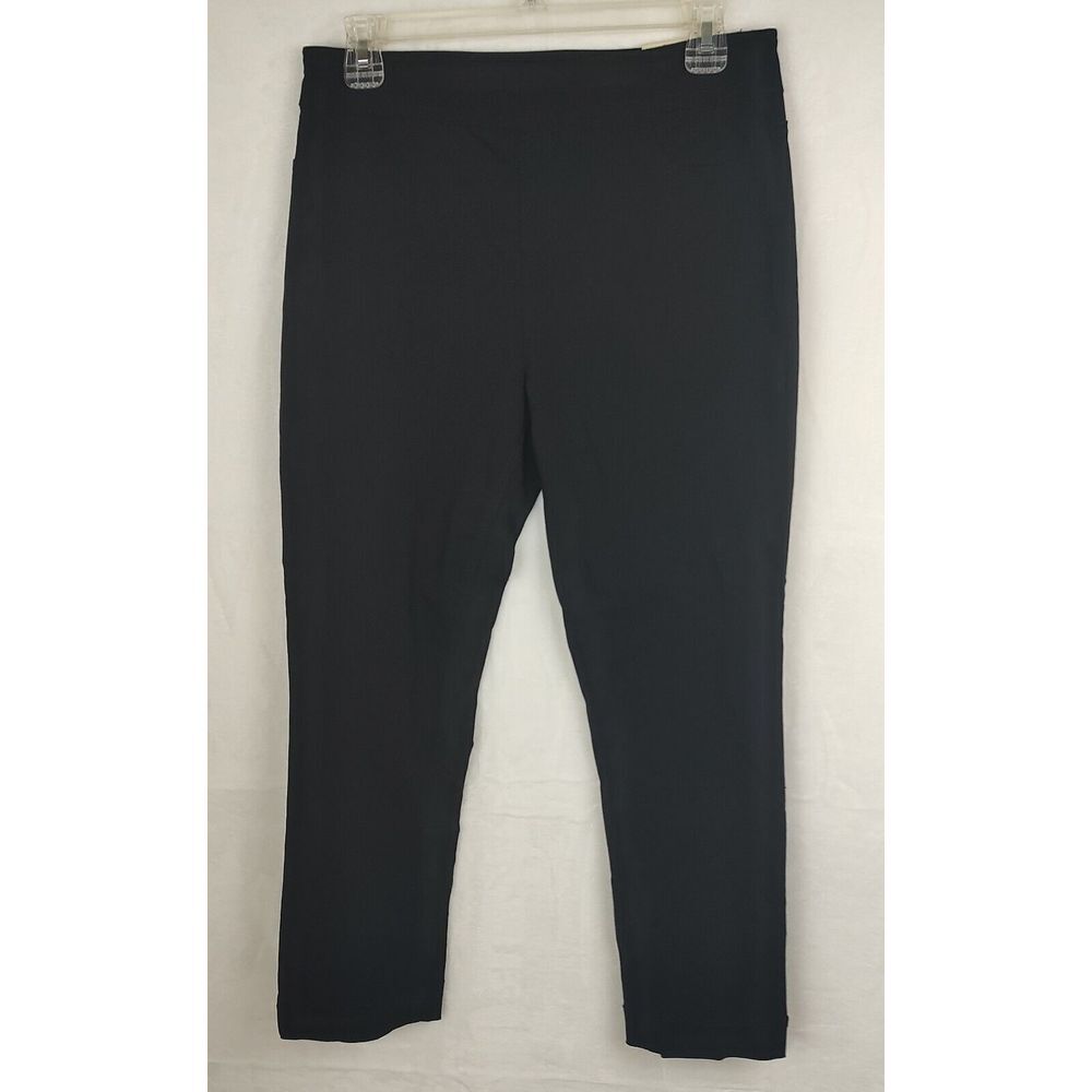 Soft Surroundings Super Stretch Legging Capri Black Tummy Control Pant Small 6-8